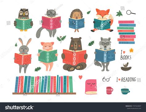 Animals reading books Stock Vectors, Images & Vector Art | Shutterstock