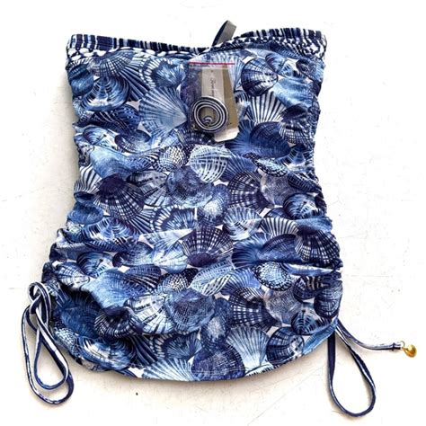 Tommy Bahama Swim Tommy Bahama Nwt Sanibelle Blues Underwire Bandini Swim Bikini Tankini Top