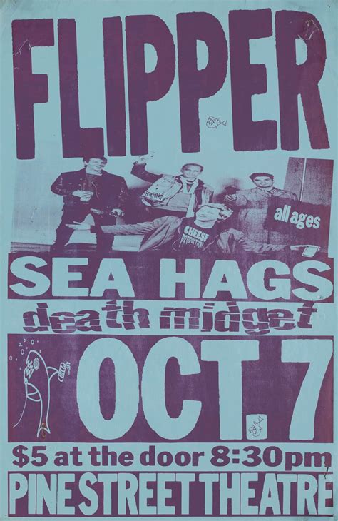 Flipper / Pine Street Theatre Original 1987 U.S. Mini Poster ...