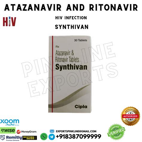 Atazanavir And Ritonavir Tablets Synthivan Latest Price