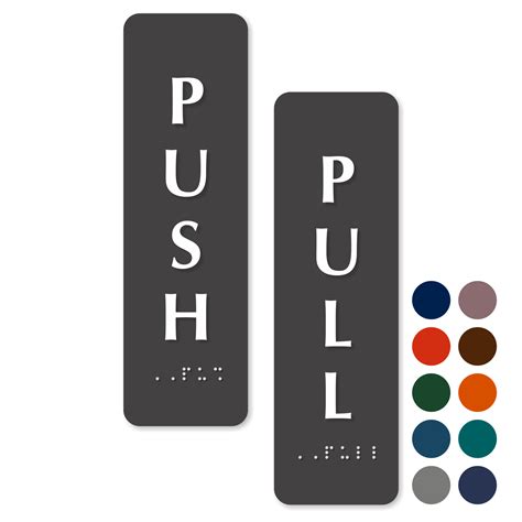 Push Pull Sign Png