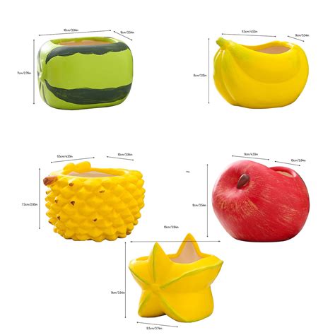 Fleshy Watermelon Flowerpot Breathable Ceramic Durian Fruit Banana Rough Pottery Decoration