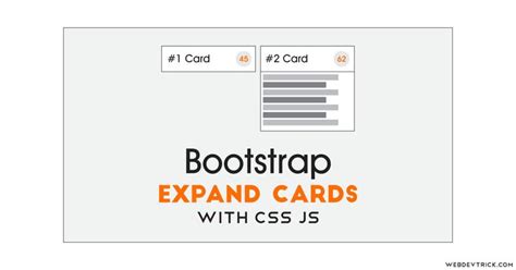 Bootstrap Expand Cards Animation With CSS | Bootstrap Collapsible Card