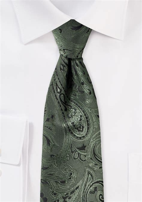 Men S Ties In Dark Green Neckties In Hunter Fern Pine Forest