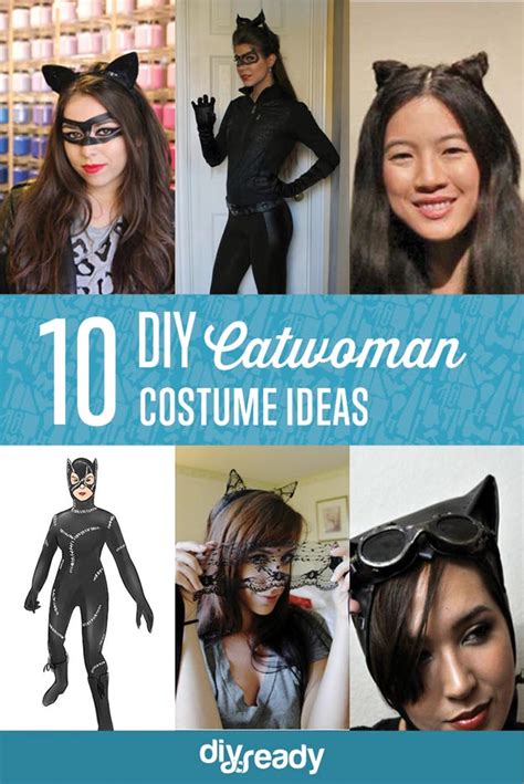 10 Diy Catwoman Costume Ideas Diy Ready