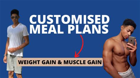 Create A Custom Meal Plan For Weight And Muscle Gain By Lordj1999 Fiverr