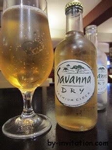 Savanna Dry Premium Cider - by invitation