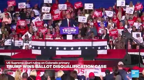 Trump Wins Colorado Ballot Disqualification Case One News Page Video