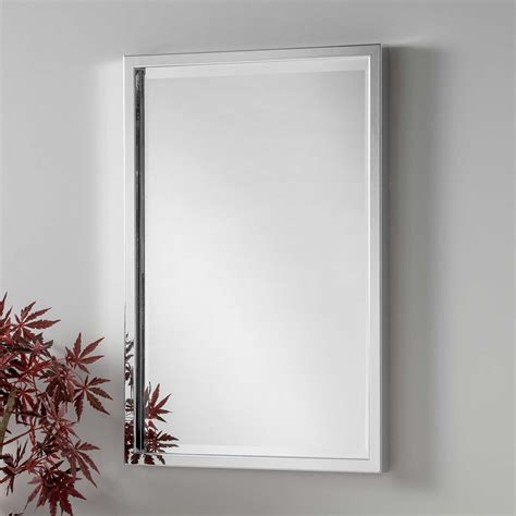 Dalston Chrome Rectangular Wall Mirror Modern Mirror Chrome Mirror