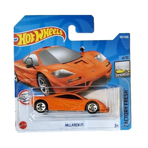 Masinuta Metalica Hot Wheels McLAREN F1 Portocaliu 1 64 EMAG Ro