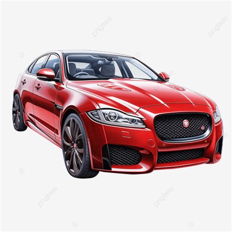 Latar Belakang Transparan Jaguar Xf Warna Merah Mobil Kendaraan