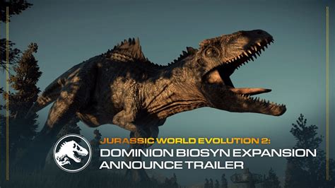 Jurassic World Evolution 2 Dominion Biosyn Expansion Announcement