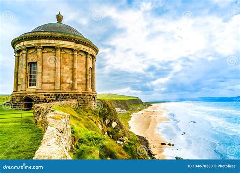 Mussenden Temple, Northern Ireland, Atlantic Ocean Coastline Editorial ...