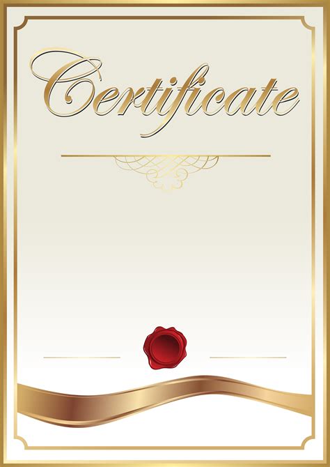 Certificate Template Clip Art PNG Image | Gallery Yopriceville - High ...