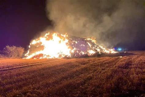 Farmland Devastated As Suspected Arson Attack Destroys 400 Tonnes Of