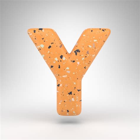 Premium Photo Letter Y Uppercase On White Background 3D Rendered