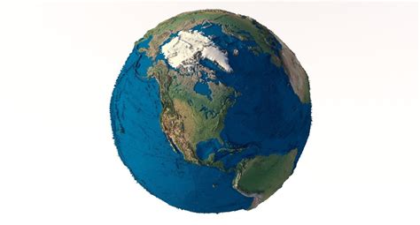 Earth 3D model - Perfect for 3D Printing, CNC Milling, Design and Art