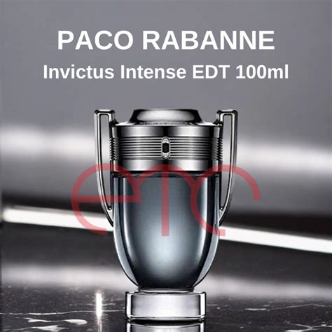 Jual Parfum Paco Rabanne Invictus Intense Edt 100ml For Men Shopee