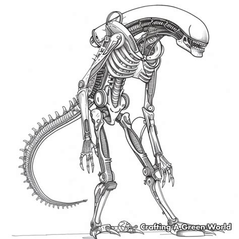 Alien Xenomorph Coloring Pages Free Printable