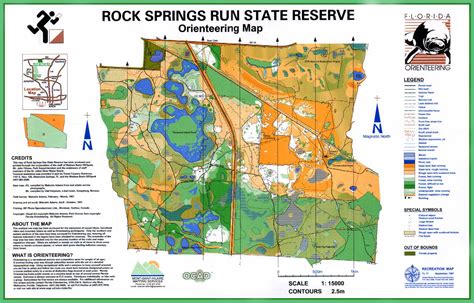 Florida Orienteering Maps - Central Florida Springs Map | Printable Maps