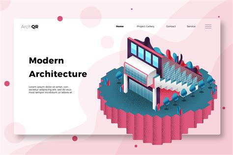 Modern Architecture Banner And Landing Templates And Themes Creative Market