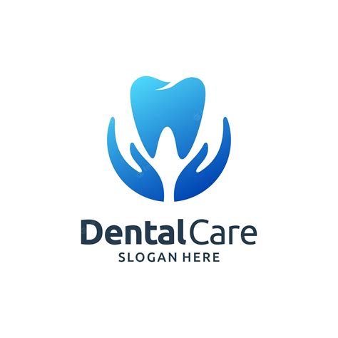 Premium Vector Dental Care Logo With Hand Concept