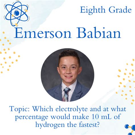 State Science Fair Superior Award Recipients