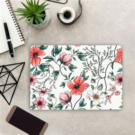 Wild Floral Laptop Decal Skin Flowers Notebook Vinyl Decal Hp Etsy