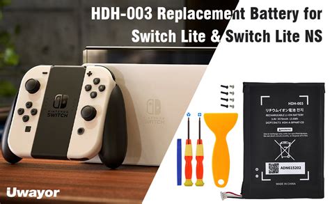 Uwayor Batterie De Rechange HDH 003 Compatible Avec Console De Jeu