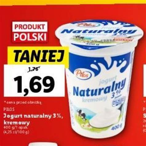 Promocja Jogurt Naturalny Kremowy G W Lidl