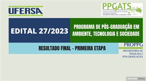 Pr Reitoria De Pesquisa E P S Gradua O Proppg Resultado Final Da