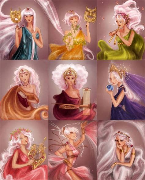 The Muses By Arbetta On Deviantart Greek Gods And Goddesses Greek