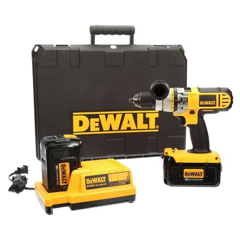 DEWALT 36 Volt MAX Lithium Ion 1 2 In Cordless Hammer Drill Driver Kit