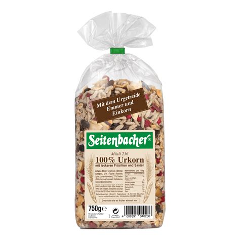 100 Urkorn Müsli 236 750g von Seitenbacher