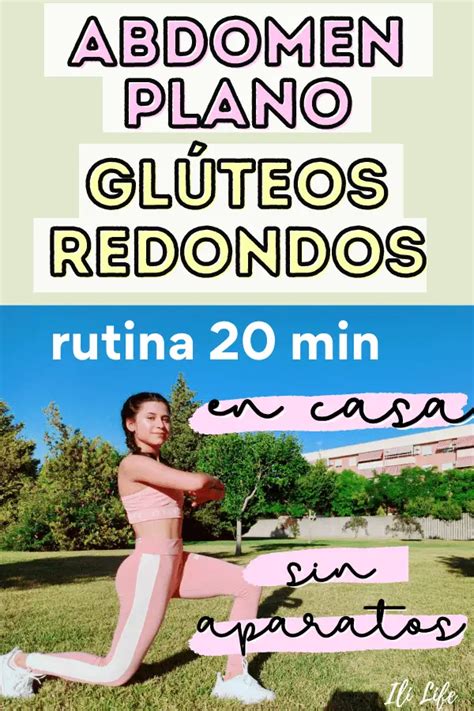 Rutina ABDOMEN PLANO y GLÚTEOS PERFECTOS EN CASA CON MÚSICA 20 min