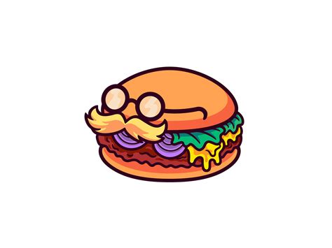 Burger Cute Cartoon Character Illustration by Vectory on Dribbble