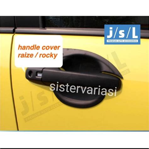 Jual Cover Handle Pegangan Pintu Raize Rocky Blacktivo Hitam Doff Jsl