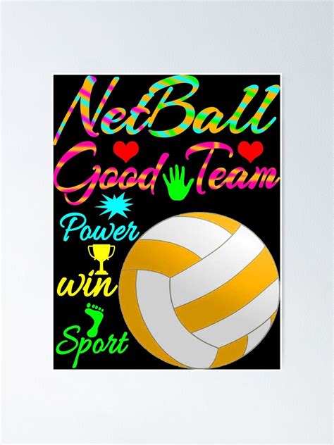 "Best netball team" Poster by inpeace | Redbubble