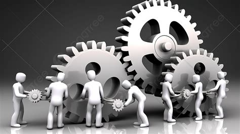 3d Crew Propelling Machinery Forward Background Gear 3d Cogwheel Cog