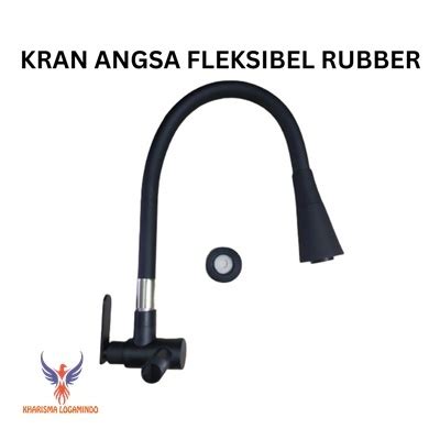 Jual Khrsma JKT Kran Angsa Fleksibel Rubber Bano Tembok Wastafel