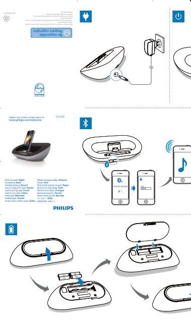 Philips Docking Speaker With Bluetooth® Quick Start Guide Swe