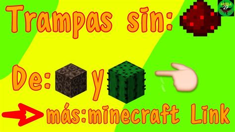 Trampas Sin REDSTONE Minecraft Aguila27 YouTube