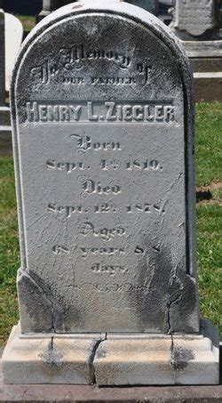 Henry L Ziegler Find A Grave Memorial