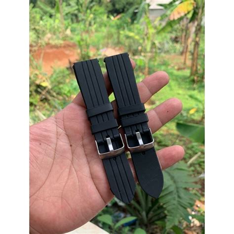 Jual Strap Tali Jam Tangan Karet Rubber Lembut Size Mm New Model