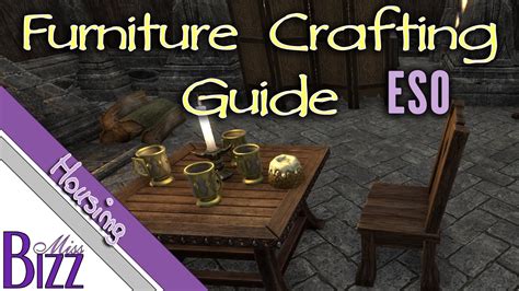 Furniture Crafting Guide Eso Elder Scrolls Online Homestead How To