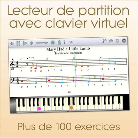 Solf Ge Plus De Exercices Via Un Lecteur De Partition Avec