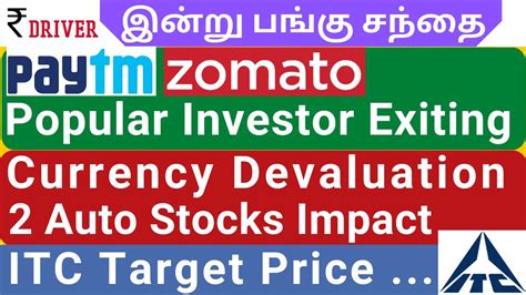 PAYTM ZOMATO News Today Share Market News Tamil Pangu Sandhai News