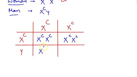 Solved In Humans Colorblindness Is A Recessive Sex Linked Trait