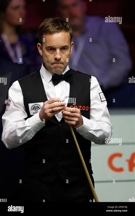 Ali Carter During Day One Of The Cazoo World Snooker Championship At