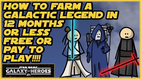 Free Or Pay To Play Galactic Legend In Months Or Less Swgoh